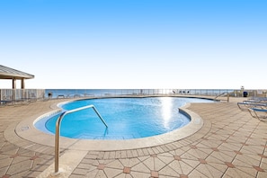 A heated pool
