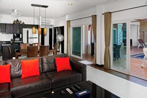 Smart TV, books, music library, video library