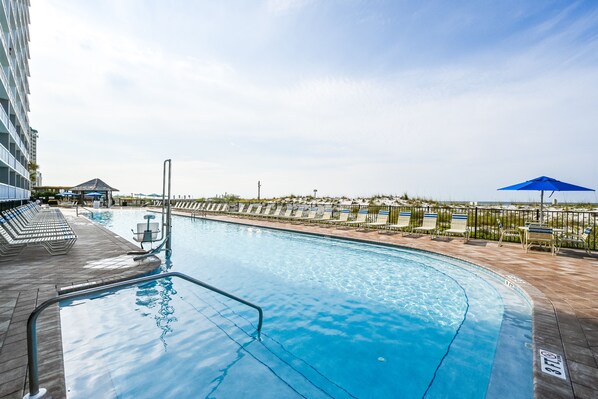 Indoor pool, a heated pool