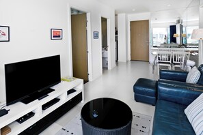 Smart TV, music library, video library