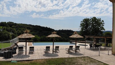 Maison de maître with view of listed village