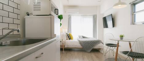 1 間睡房、書桌、熨斗/熨衫板、免費 Wi-Fi