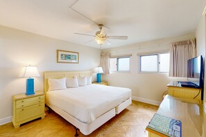 2 slaapkamers, een strijkplank/strijkijzer, internet, beddengoed