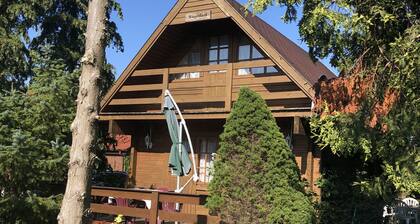 Wooden vacation home in Wiek on Rügen with feel-good property