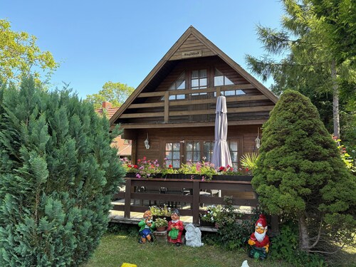 Wooden vacation home in Wiek on Rügen with feel-good property