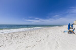 On the beach