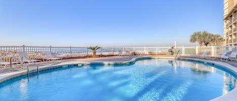 A heated pool