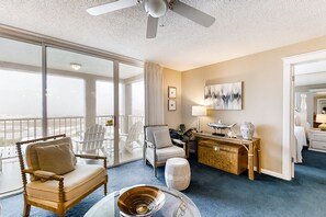 TV, DVD player, video library