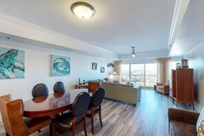 TV, DVD player, video library