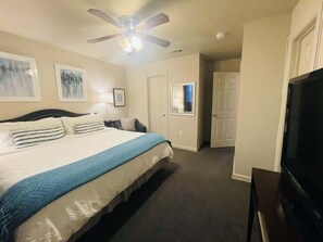 2 bedrooms, iron/ironing board, travel cot, WiFi