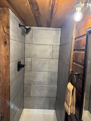 シャワー、タオル、石鹸、トイレットペーパー