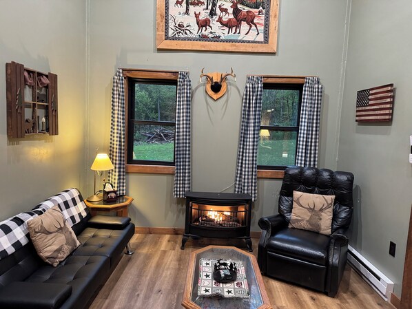 TV, video games, DVD player, stereo