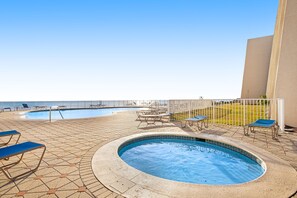 A heated pool