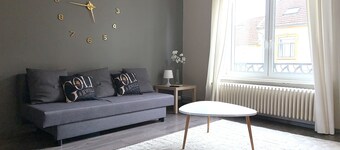 Heart of Metz, 2 rooms free parking wifi 75m² "Le Saint Bernard