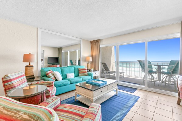 TV, DVD player, stereo