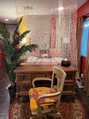 Desk, iron/ironing board, free WiFi, bed sheets