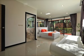 Apartment, 2 Bedrooms, Pool Access | Premium bedding, in-room safe, blackout curtains, iron/ironing board - Nai Harn Condominium (Rawai)