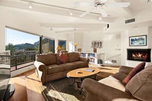 TV, fireplace, DVD player, offices