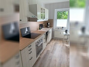 Kühlschrank, Ofen, Herdplatte, Geschirrspüler