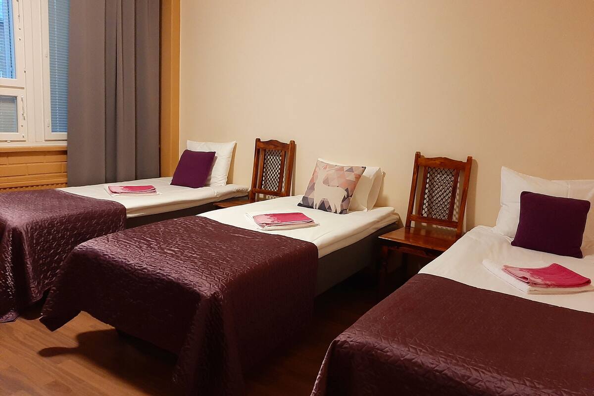 Triple Room, Private Bathroom | Hypo-allergenic bedding, desk, soundproofing