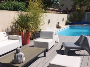Pool - Modern Detached Village Villa With Large Terrace and Private Swimming Pool (Oraison)