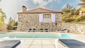 Outdoor pool - Charming Farmhouse in Cros-de-géorand With Swimming Pool (Cros-de-Georand)