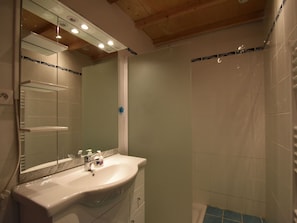Shower - Villa With air Conditioning, Private Swimming Pool and Fenced Garden Among the Vineyards (Aigremont)
