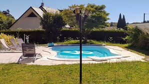 Udendørs pool, opvarmet pool