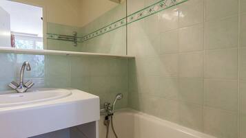 Combined shower/bathtub