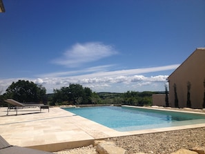 Outdoor pool - Beautiful Villa in Languedoc-roussillon With Private Pool (Garrigues-Sainte-Eulalie)