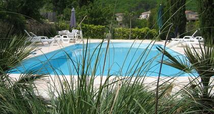 3 Cottages Around a Swimming Pool in a Small Village