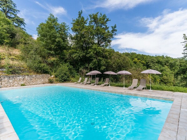 Outdoor pool - Luxurious Castle in Saux With Private Swimming Pool (Saux)
