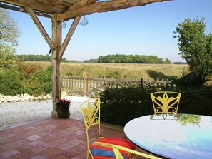 Balcony - Authentic Holiday Home in a Former Farmhouse, With Garden, in Southern France (Plieux)