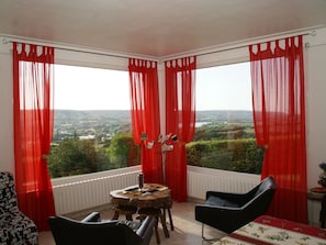 Living room - High-altitude House With Formidable View to Gamaches (Gamaches)