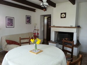 Fireplace, DVD player - Quaint Holiday Home With Terrace in Molières (Molieres)