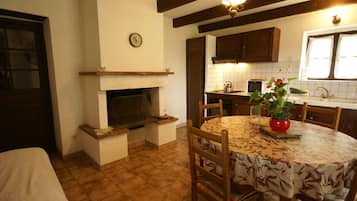 Fireplace, DVD player
