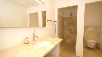 Shower, hair dryer