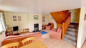 Fireplace, DVD player - Alluring Holiday Home in Llandovery With Garden (Llandovery)