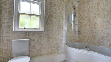 Combined shower/bathtub