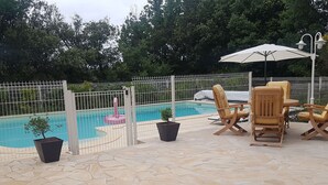 Outdoor pool - Quaint Villa in Régusse With Swimming Pool (Regusse)