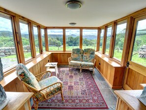 Balcony - Spacious Holiday Home in Ganllwyd near River (Dolgellau)
