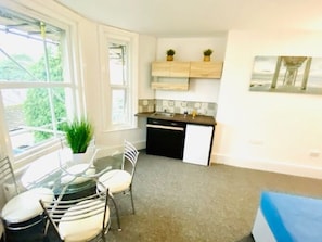 Apartment | Private kitchen | Fridge, electric kettle, toaster