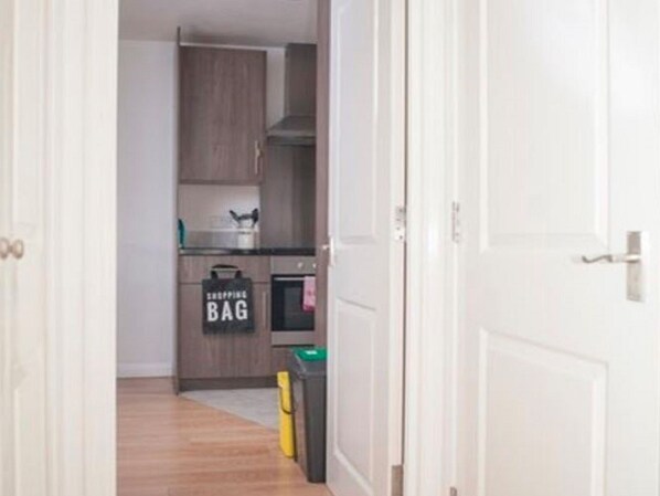 Fridge, microwave, electric kettle