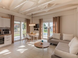 Living room - Modern Villa in Peloponnese With Private Pool (Ilida)
