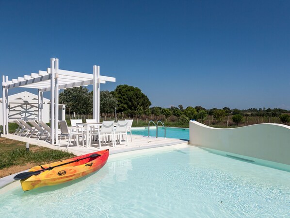 Outdoor pool - Modern Villa in Peloponnese With Swimming Pool (Ilida)