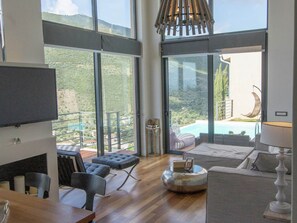 Villa | Living area - Modern Villa in Sivota With Pool (Lefkada)