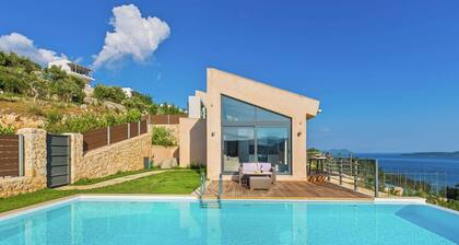 Villa in Sivota With Sea View & Pool