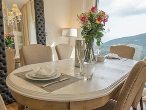 Villa | Dining - Sivota Bay View Villa with Hot Tub, Private Pool, Garden (Lefkada)