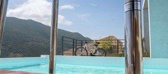 Sivota Bay View Villa with Hot Tub, Private Pool, Garden