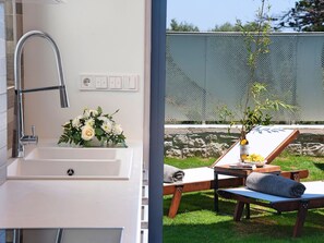 Villa | Exterior - 2 new Villas With Heated Pool, Rent Separately or Together at Kournas Lake (Apokoronas)